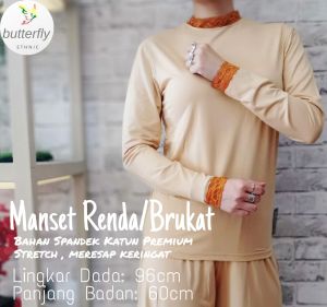 Manset Atasan / Manset Baju / Manset Lengan Panjang  / Manset Renda / Manset Brukat / Bahan Spandek Katun