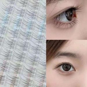 New Natural Cluster Fishtail Type Glue-free Self-adhesive False Eyelashes Eyelash Extension Makeup Natural Cluster 2025 New