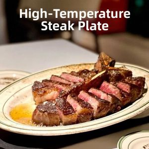 Heat-resistant Oven-safe Steak Plate Elliptical