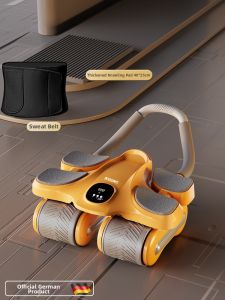 REXUELONG | Auto-Rebound Ab Wheel Roller 4-Wheels