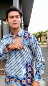 KEMEJA BATIK PRIA FASHION K-2 HITAM PRIPOEN BATIK