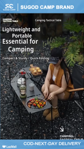 Camping Table Outdoor tactical table multifunctional foldable aluminum alloy hydraulic BBQ table camping equipment