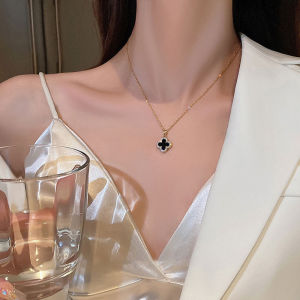 Full Crystal Clover New Trend Locket Chain