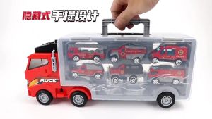 Xe đồ chơi 6 xe cho bé bộ xe công trình xe cứu hỏa 6 xe trong 1 xe cẩu xe cảnh sát xe ô tô cho bé hàng đẹp chuẩn mẫu
