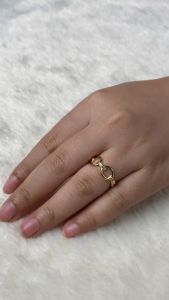 TOMEI Silver Whispers Collection Linked Ring