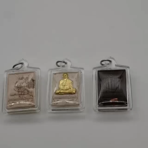 Thai Amulet Lp Udomsap Nangtang Collection 1st Batch Clear Waterproof Casing Religious Ornaments Decoration Decor Amulet Pendants