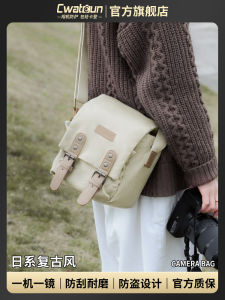 Túi Đựng Máy Ảnh Đơn Giản Phong Cách Thường Ngày Chống Thấm Nước Túi Đeo Chéo Chụp Ảnh Túi Đựng Máy Ảnh Canon R50 G7X2 Nikon Sony ZVE10 Fuji XS20 XT30