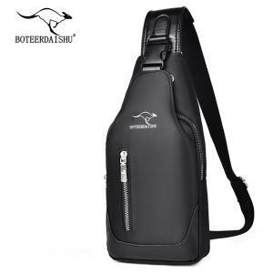 Casual Travel Chest Sling Bag Canvas Oxford Cloth
