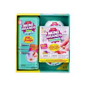 Bandai | ZURU Mini Brands Refrigerator Ball Surprise Blind Box Super Mini Delicious Food Set Play House Decor for Children Creative Toys