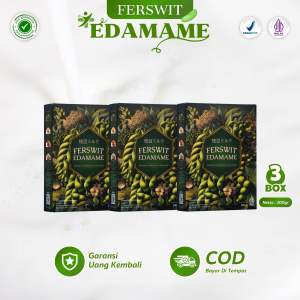 Ferswit Susu Edamame Jepang Untuk Kolesterol Asam Urat Nyeri Sendi & Tulang 100% Original Paket 3 Box