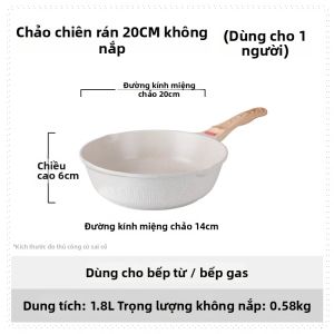 MENGCHUANG | Chảo Chiên Bằng Đá Không Dính
