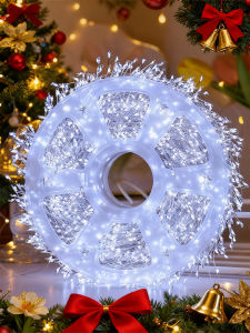 50-300 LED string lights battery powered suitable for indoor parties and Christmas tree decorations (batteries not included).