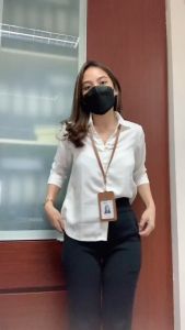 Kemeja Polos Wanita Kerja Lengan Panjang M-XXL