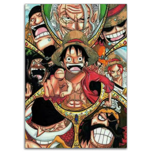 Bandai | Luffy Anime Cross Stitch Diamond Painting Mosaic Embroidery Home Decor Full Drill 5D DIY Art Gift Set New Arrivals 2026