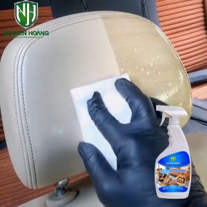 Chai Xịt  Vệ Sinh Trần Da Ghế Da Taplo Cửa Xe Ô tô Vệ Sinh Làm Sạch Ghế Da Sofa Ghế Sofa  Túi Xách Da Giày Da Nguyên Hoàng  . Chai 500ml
