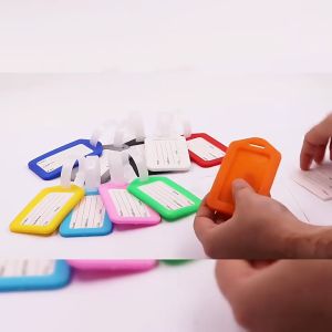 Travel Luggage Tag Suitcase Accessories Information Label Name Address List ID Card Contact Plastic Waterproof Holder