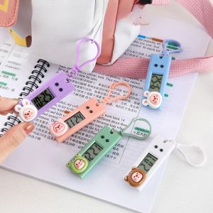 Cute Digital Display Clock Student Electronic Clock Daily Keychain Portable Outdoor Running Kids Gifts For Study Room Classroom Exam