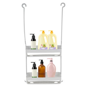 Hanging Bath Shelves Bathroom Shelf Organizer Nail-free Shampoo Holder Storage Shelf Rack Bathroom Basket Holder