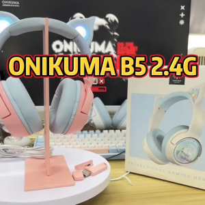 Tai Nghe Onikuma B5 Bluetooth - Tai NGhe Chụp Tai Không Dây 2.4G Có Micro Tích Hợp