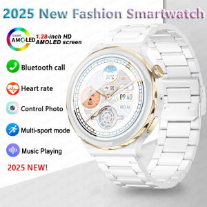 2025 New ECG+PPG SmartWatch Ladies Full Touch Screen Heart Rate Sports Fitness Watch Voice Call Waterproof Smart Watch Women+Box