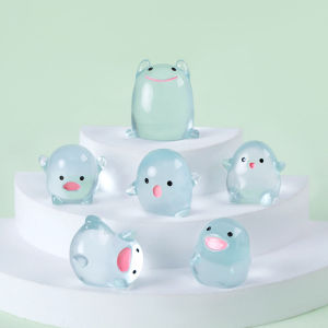 Funny Cute Clear Water Dew Elf Luminous Resin Craft Miniature Figure Tiny for Bonsai Microlandscape Fairy Garden Decor