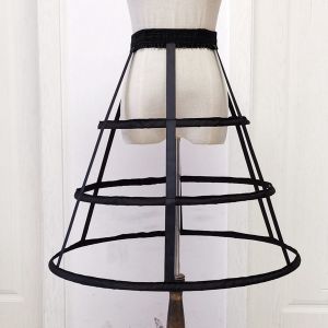 New Arrival Womens Wedding Dress Underskirt 3 Hoop Hollow Out Fish Bone Bustle Cage Skirt Petticoat 2026