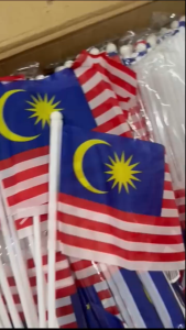 🚩Ready stock🚩10/50/100/500PCS Wholesale 14x21cm Malaysia Hand Flag Bendera Tangan Jalur Gemilang National Day Celebration