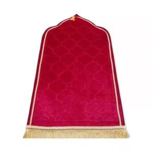 sajadah kubah tebal halus ukuran medium 55cmx110cm satu badan anti slip turky muslim motif