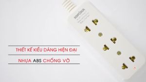 Ổ cắm điện Sopoka 3B 1200W Ổ cắm đa năng Ổ điện mini 3 lỗ cắm chống vỡ nhỏ gọn an toàn tiện dụng bảo hành 2 năm 1 đổi 1