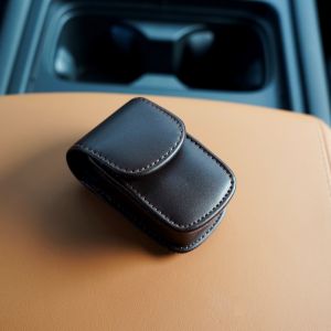 Hộp Đựng Kính Gấp Bằng Da Bò MINCITY Hộp Đựng Chìa Khóa Xe Hơi Có Thể Đeo Eo Hộp Đựng Kính Cổ Điển Bằng Da Bền
