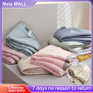 MAIA Blanket Pure Cotton Summer Thin Quilt Queen/King Size Cool And Breathable Machine Washable
