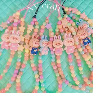 Gantungan HP Strap Phone Aksesoris Handphone Labubu dengan Lanyard