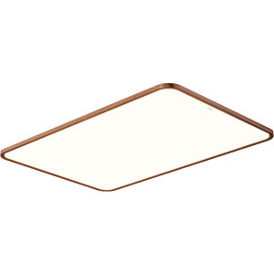 HUIPU ZHAOMING | Intelligent Thin French Vintage Style Walnut Wood Grain Ceiling Light