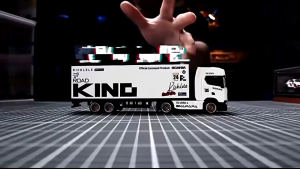 RC Truck 1:64 Scale Scania Road King Precision Model Rubber Tires LED Lights Durable Build Remote Control Ready Stock Malaysia