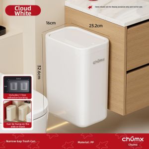 CHUMX | Bathroom Wall-mounted Lid Trash Can