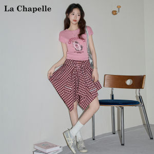 La Chapelle | Design Irregular Plaid A-Line Short Skirt