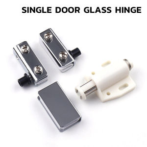 ZEO Non-perforated Glass Door Hinge Wine Display Cabinet Hinge Mounted Hinge Set
