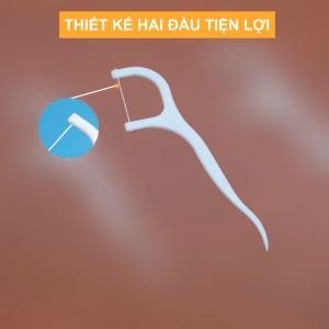 [HỎA TỐC] Tăm chỉ nha khoa tiệt trùng bảo vệ răng Aten Hộp 50 que