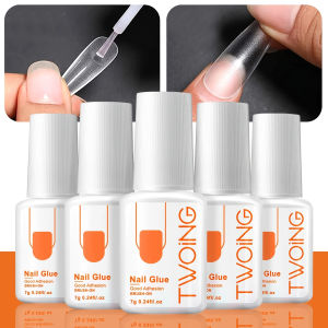 5pcs/2pcs 7g Super Strong Nail Glue For False Nail Tips Acrylic NailsPress OnNailsFake Nails Art Decoration Lasting Adhesion