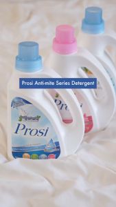 Prosi Anti-Mite Premium Perfumed Laundry Detergent 2000ml – Rose Anti-Dust Mite Antibacterial Fabric Softening Baby Safe SGS & Ecocert Certified