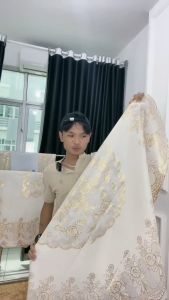 Taplak Meja Makan Bulat JUMBO Diameter 150cm Motif Bunga Taplak Meja Tamu Bulat Besar Premium D-L-01