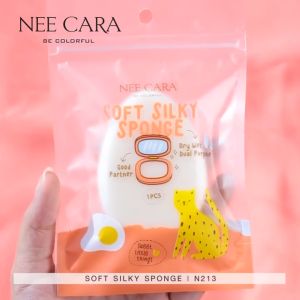 NEE CARA SOFT SILKY SPONGE N213 นีคาร่า ฟองน้ําแต่งหน้า ทรงรี พัฟฟองน้ําทรงรี