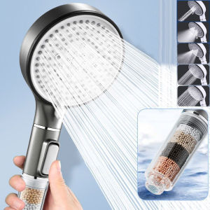 Filter Spray Five-speed Booster Large Panel Shower Head Home Shower Bath Handheld Shower Head Plus Hose Set