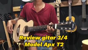 Gitar Akustik Elektrik Ukuran 3/4 MY-T2 Tanam Besi & Promo Paket Hemat Free Cajon Travel