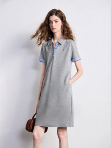 Toyouth | Retro Color Block Polo Dress