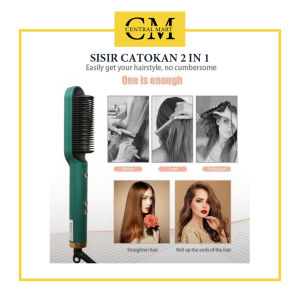 SISIR CATOK / CATOKAN SISIR / PELURUS RAMBUT ELEKTRIK / STRAIGHTENER & CURLER 2IN1 / ALAT STYLING RAMBUT