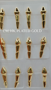 Highquality 14K CM Saudi Gold Plated Serpentina Stud Earrings for Women Hypoallergenic and Nontarnish