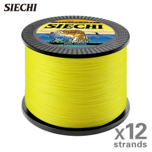 SIECHI Super Strong 12 Strands Braided Fishing Line X12 PE Line 300M 500M 1000M Multifilament Abrasion Resistant Fishing Lines