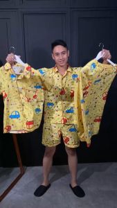 Cleopatra Piyama Remaja Dewasa Pria All Size L Motif Karakter Lengan Pendek Celana Panjang Series 2