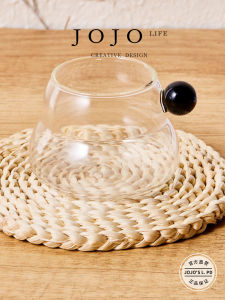 Colorful round Ball Handle Single Layer Glass Cloud Cup Transparent Glass Water Bottle JOJOS L PD Support Drinkware from China